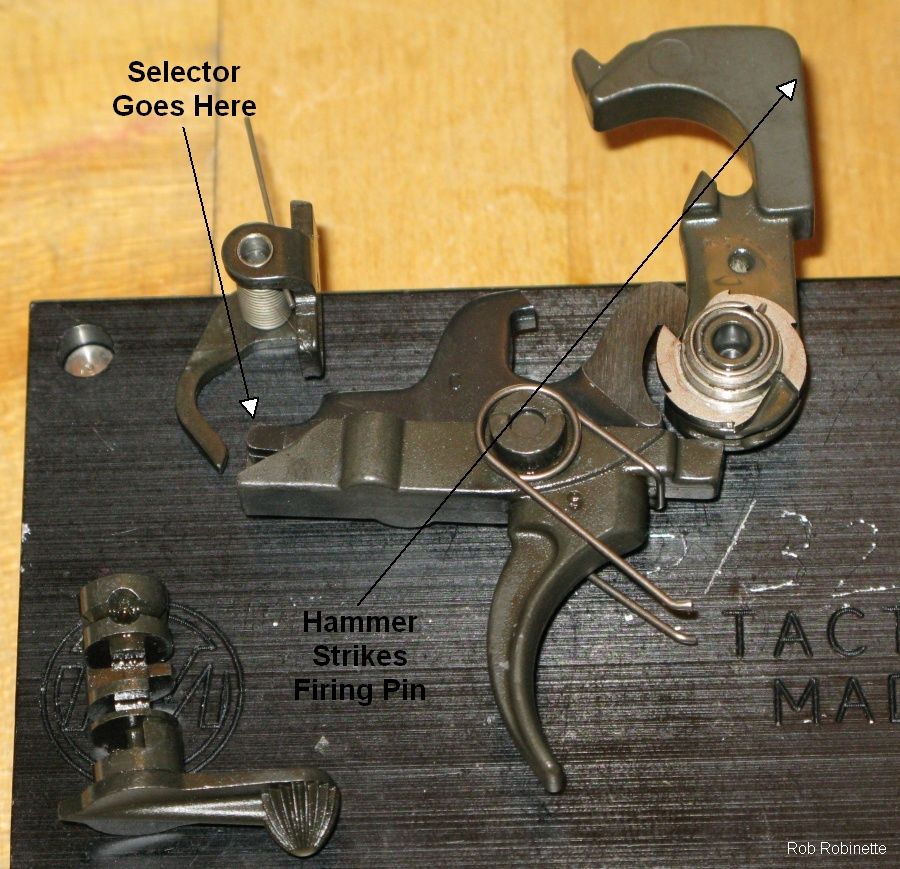 M16 4-Way Fire Control Group Uncocked