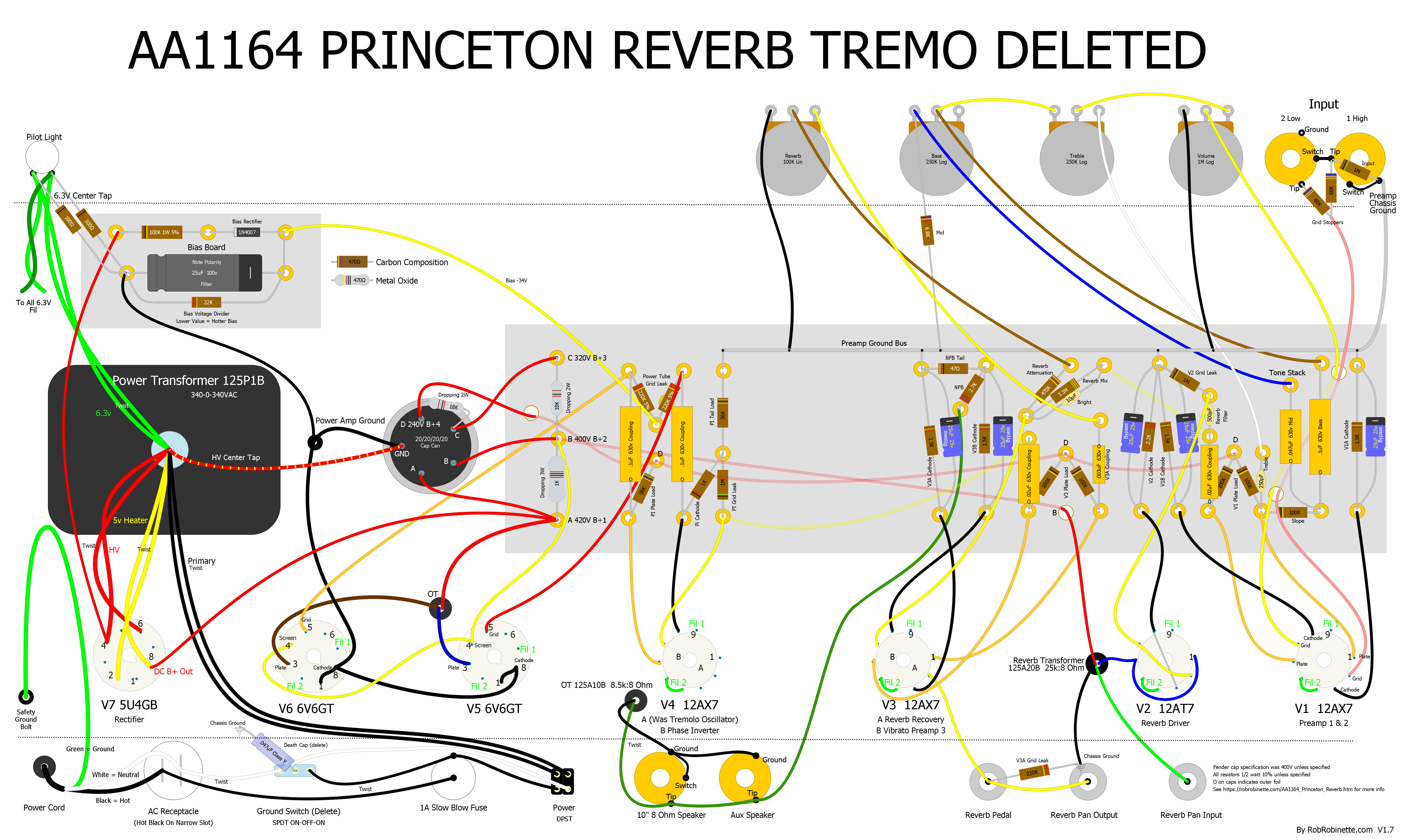 Schematic princeton reverb Princeton Reverb