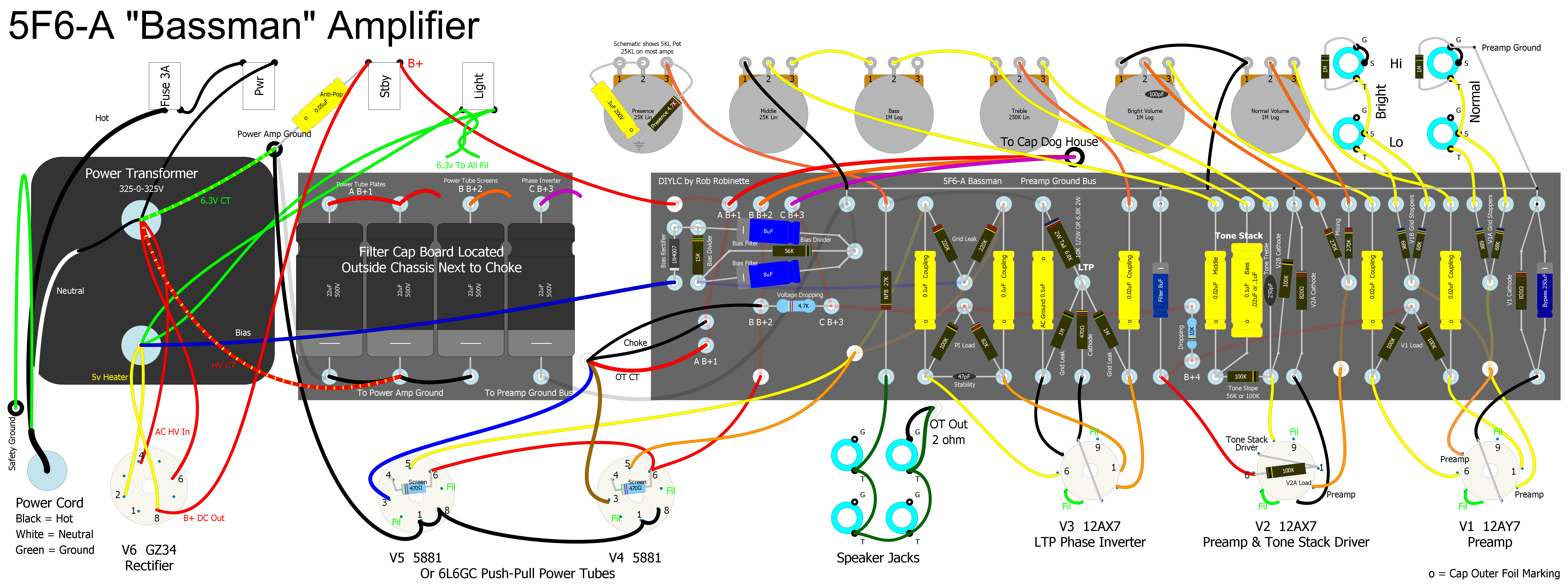 Fender Bassman 10 Schematic Bassman Fender