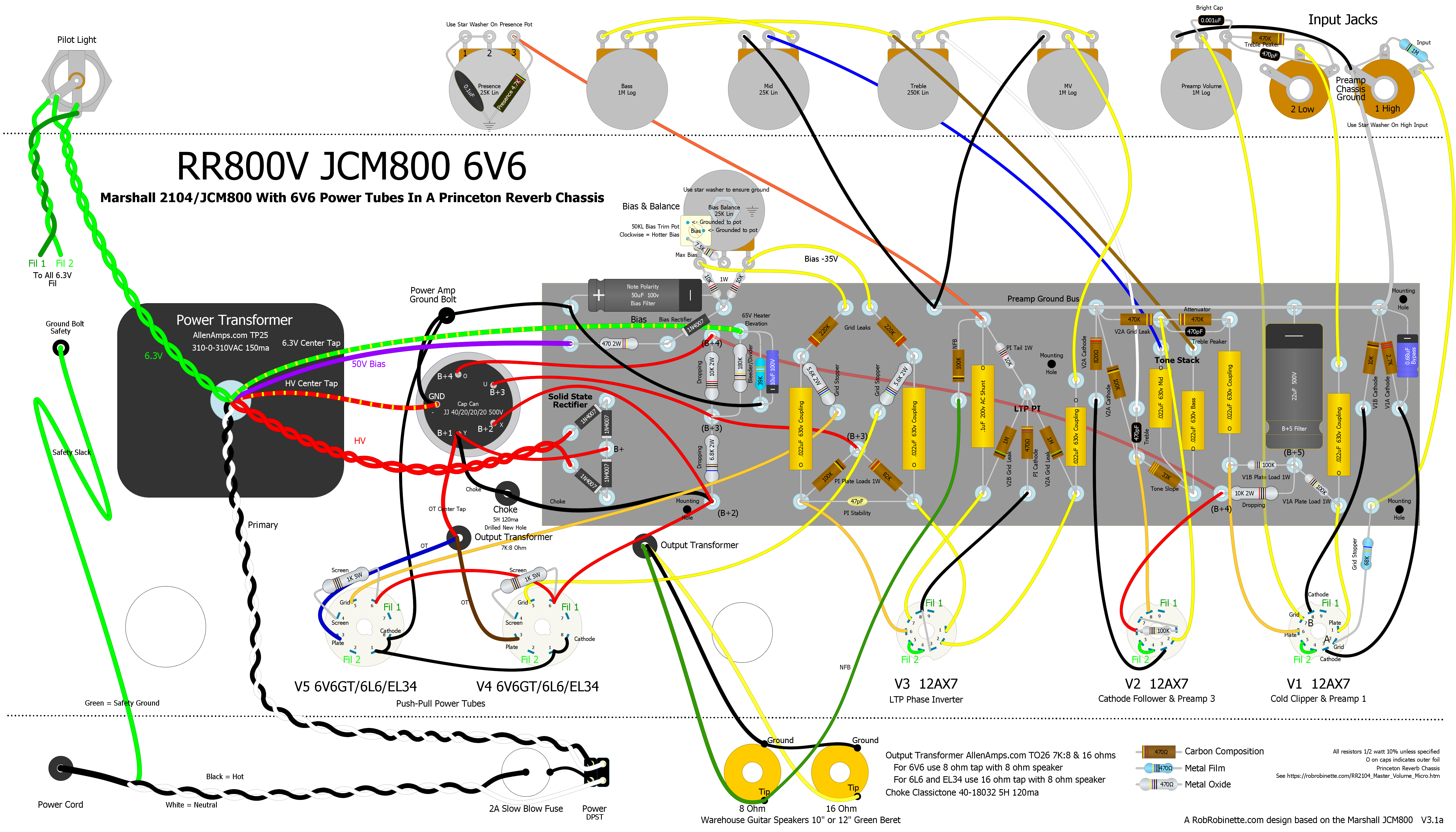 Маршал jcm 800 схема