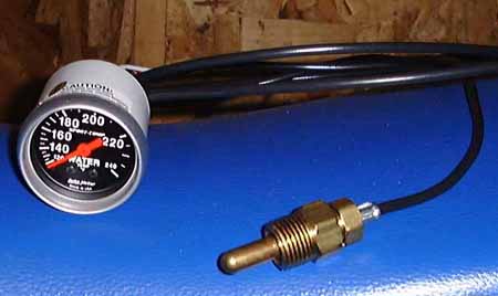 Temperature gauge clearance sensor